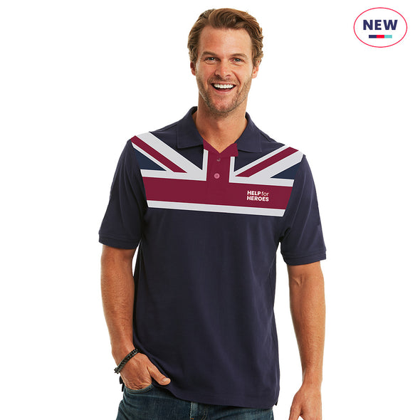 Help for Heroes Navy Union Jack Polo