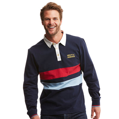 Tri Colour Stripes Rugby Shirt