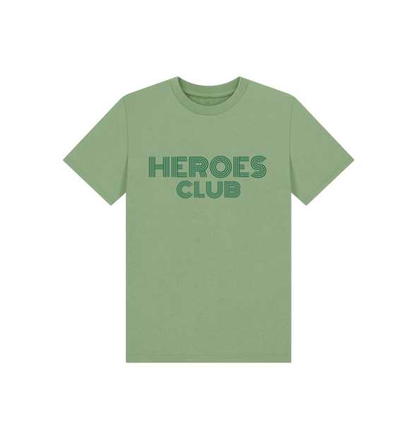 Sage Heroes Club Kids T-shirt Green