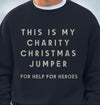 SLOGAN CHARITY CHRISTMAS SWEATSHIRT NAVY