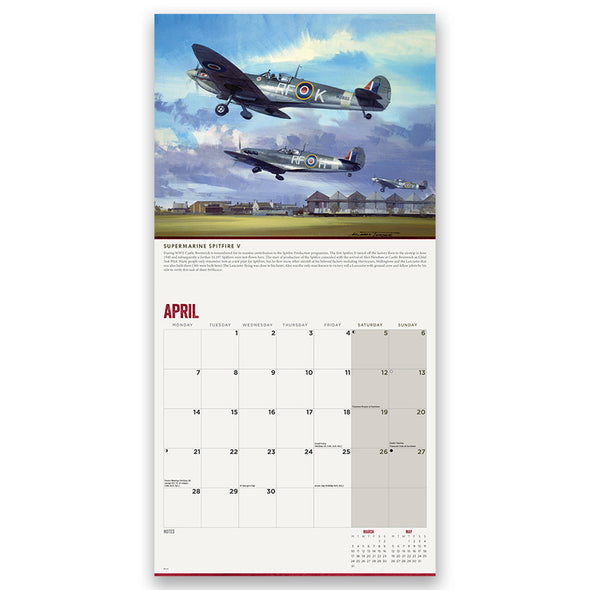 2025 Legends of WWII Month to View Calendar