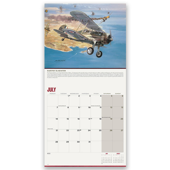 2025 Legends of WWII Month to View Calendar