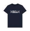 Navy Blue Union Jack Spliced Legacy T-Shirt Navy