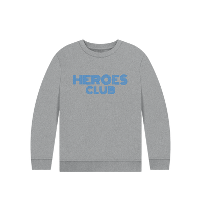 Athletic Grey Heroes Club Kids Sweatshirt Grey