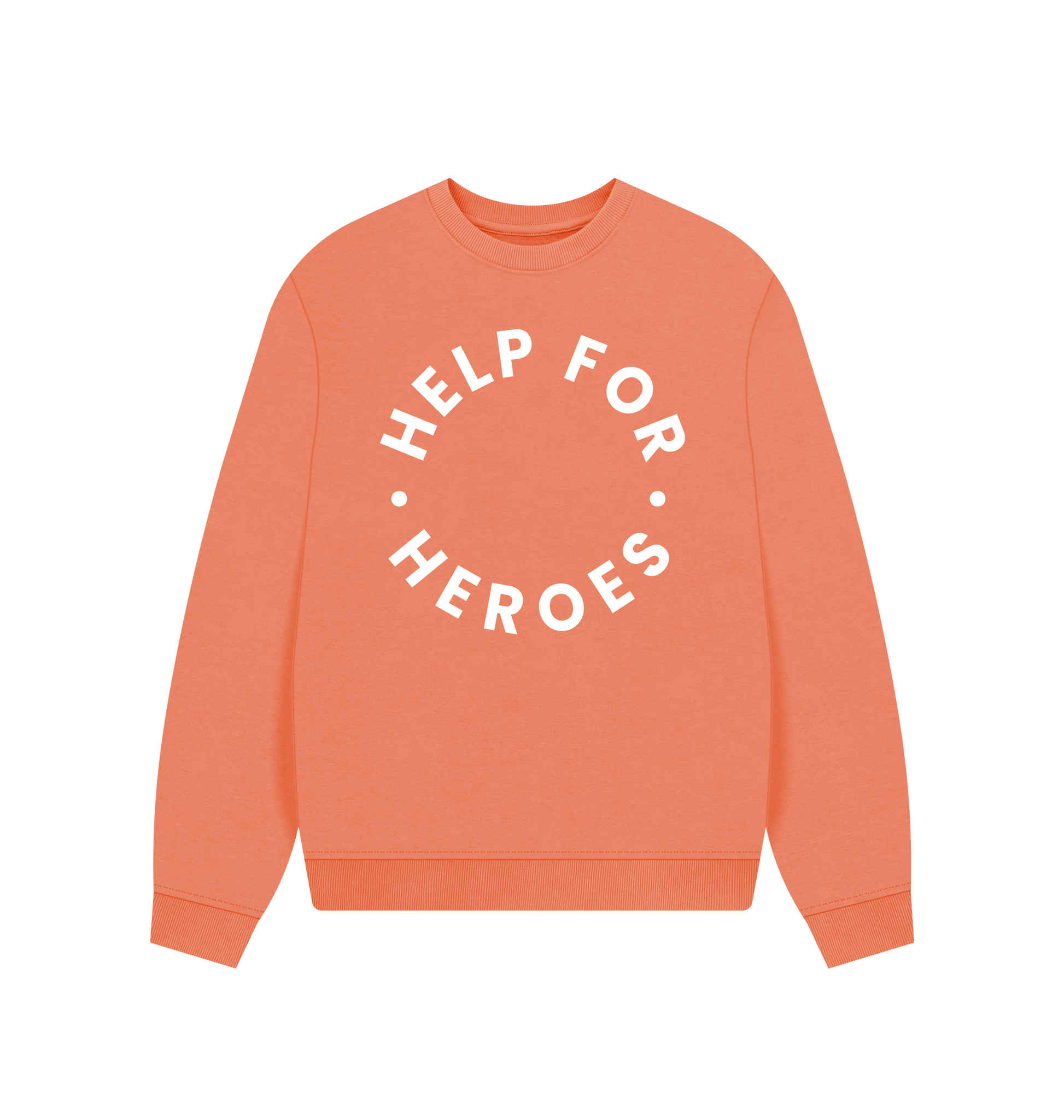 Apricot Printed Sweater Front