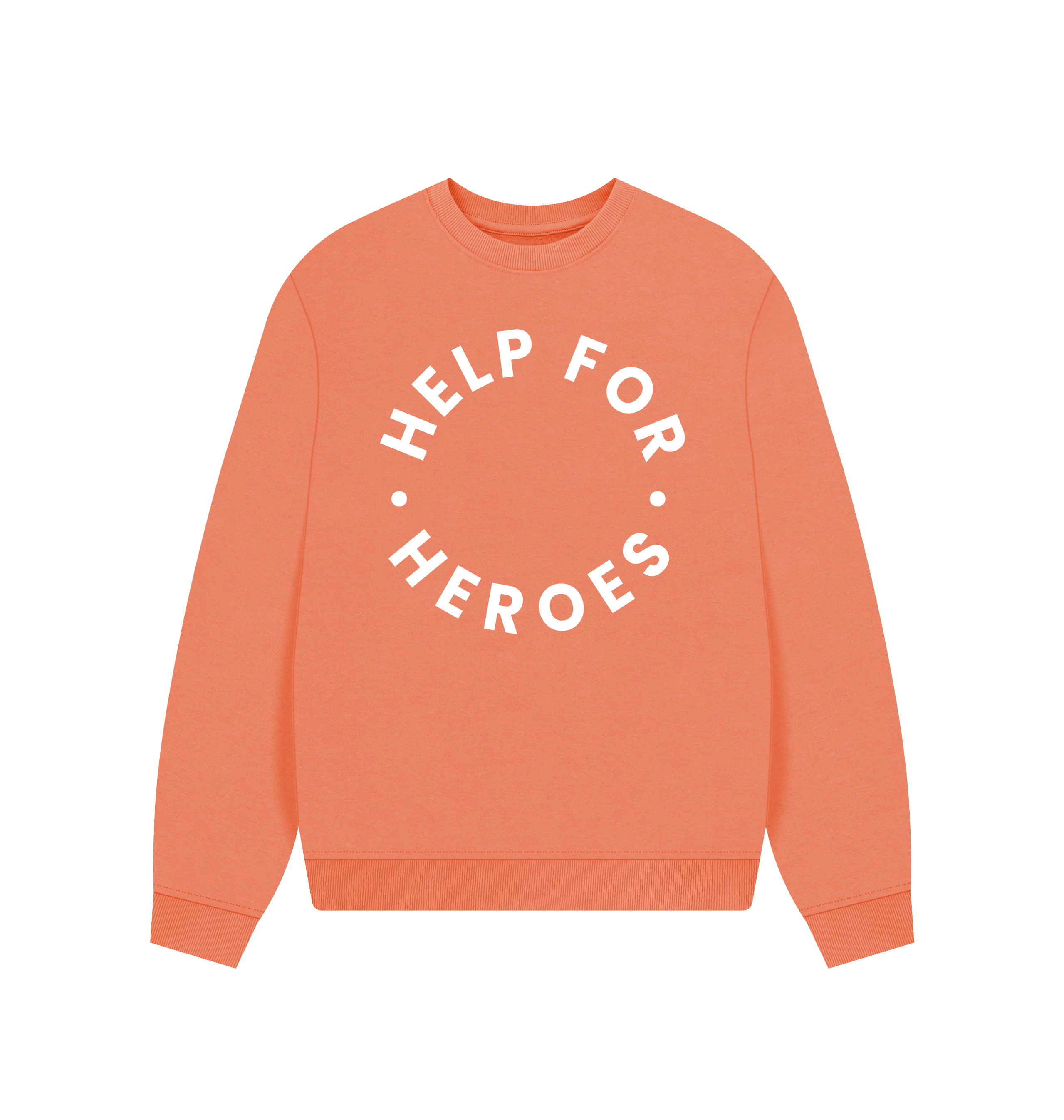 Apricot Printed Sweater Front