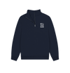 Navy Union Jack Branded 1\/4 Zip Sweatshirt Navy