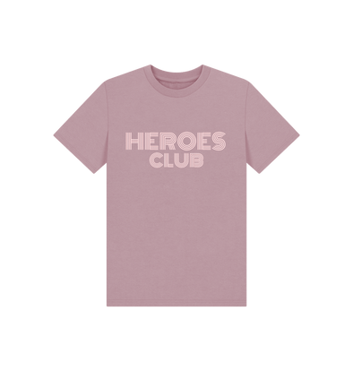 Mauve Heroes Club Kids T-shirt Pink