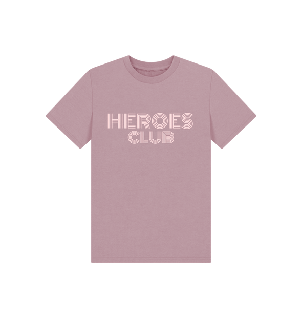 Mauve Heroes Club Kids T-shirt Pink