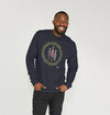 Heroes Christmas Characters Sweatshirt Navy