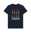 Navy Blue FOUR CANDLES CHRISTMAS TSHIRT NAVY