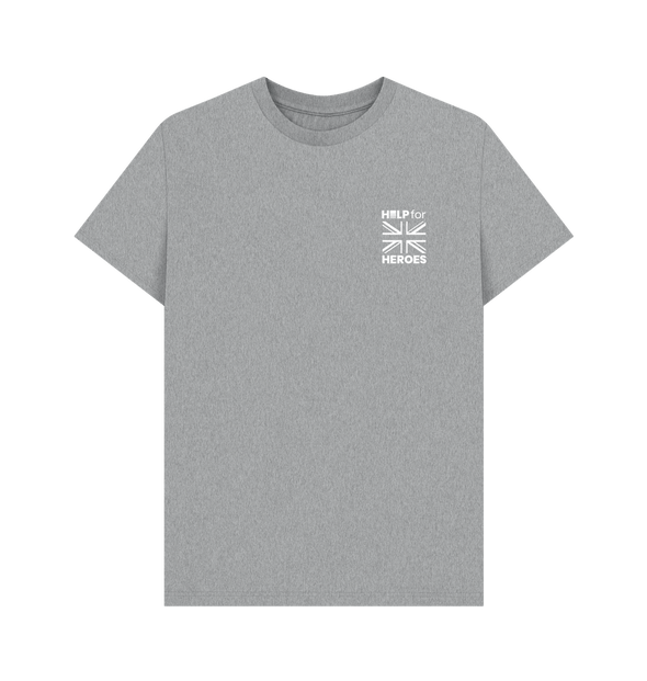 Athletic Grey Union Jack Branded T-shirt Grey