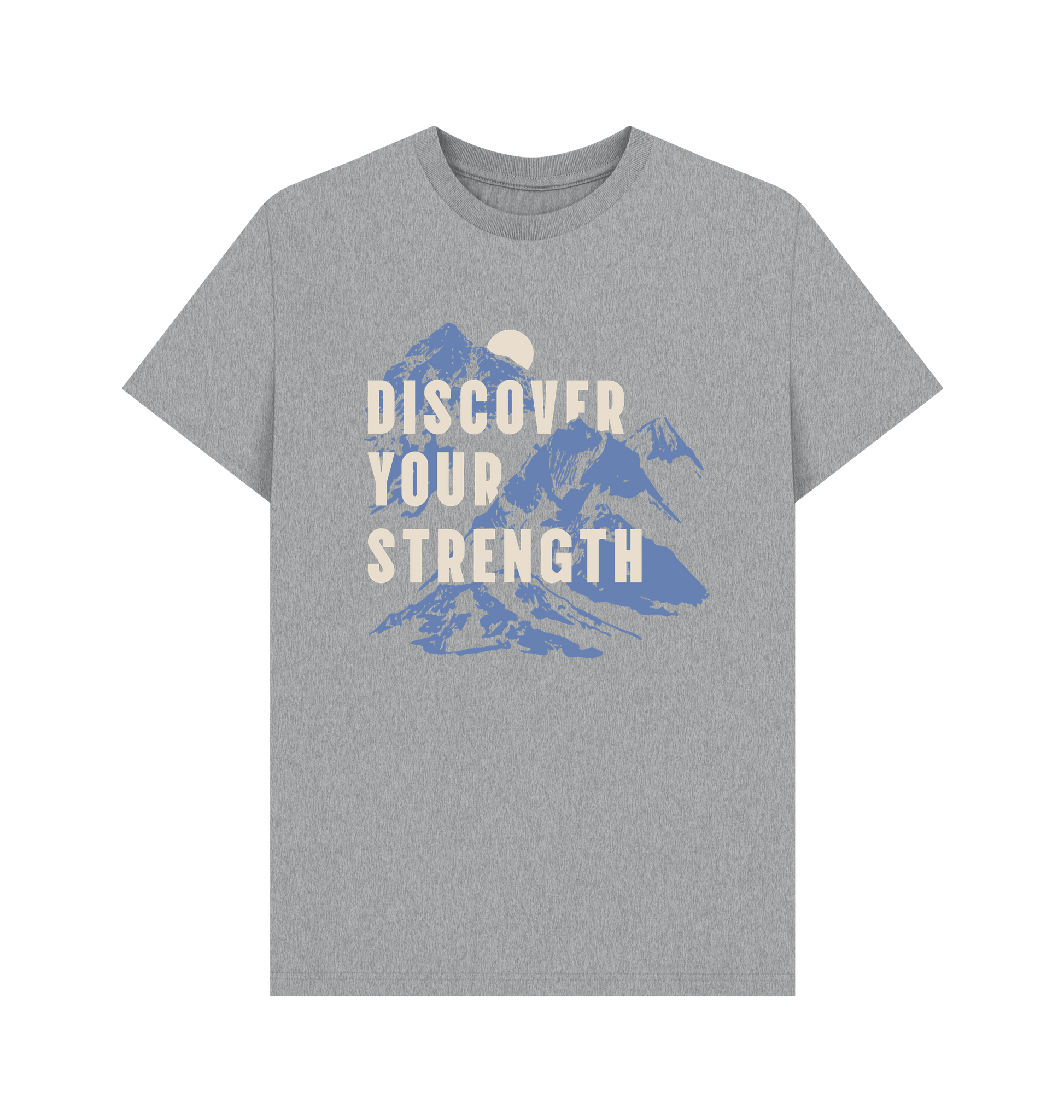 Athletic Grey Printed T-shirt