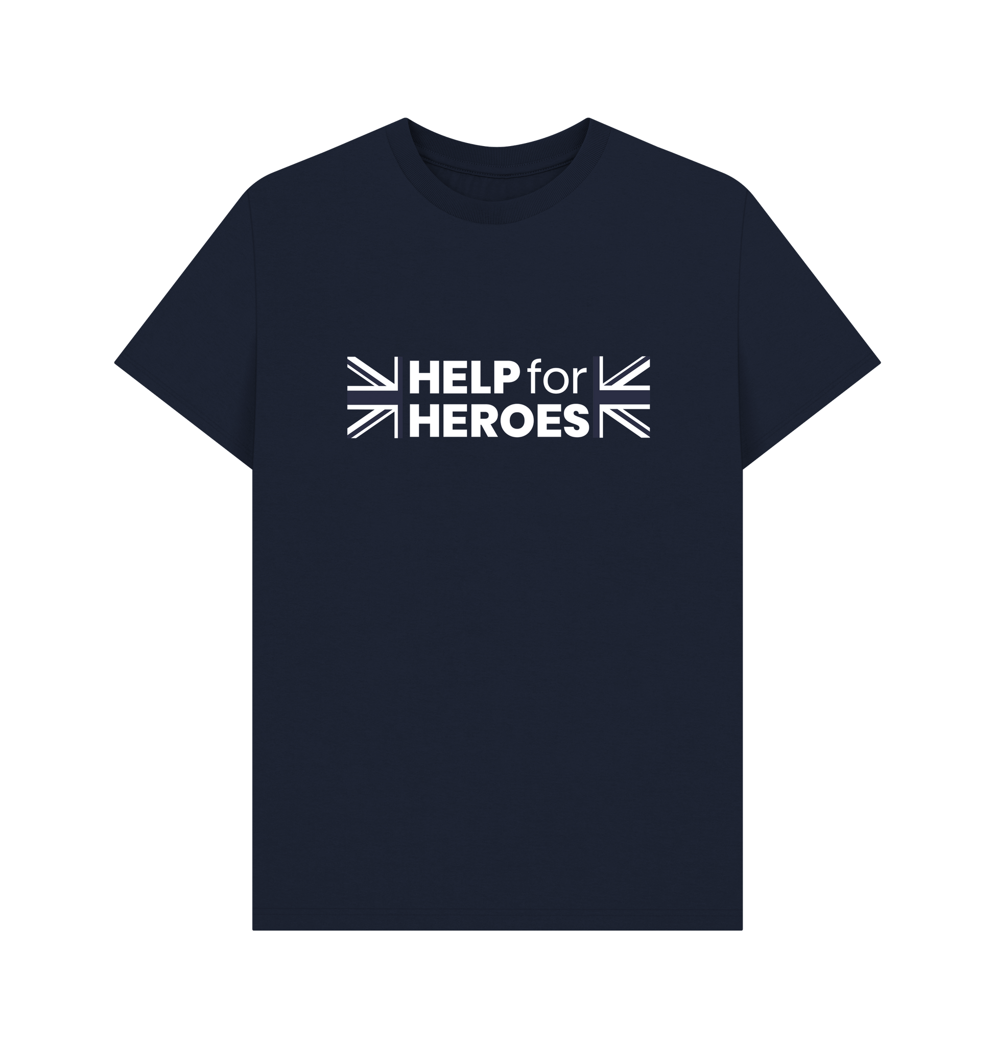 Navy Blue Printed T-shirt Front