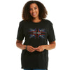 Help for Heroes Black Union Jack Outline T-Shirt