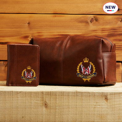 Help for Heroes Brown Union Jack Wreath Wallet and Washbag