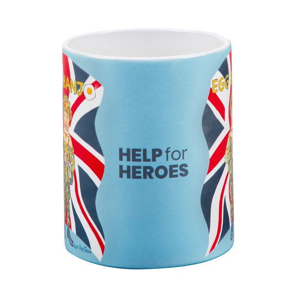 Help for Heroes Blue Egg Banjo Mug