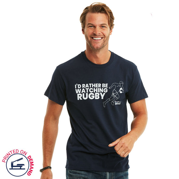Help for Heroes Navy I'd Rather Be Watching Rugby T-Shirt