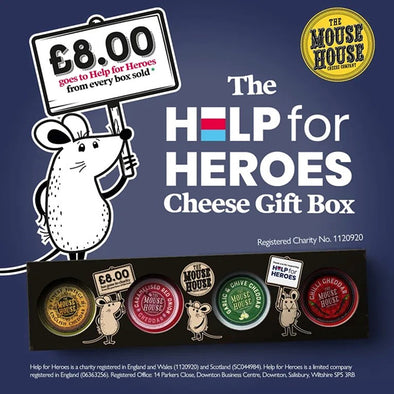 Help for Heroes Mouse House Cheese Charity Gift Box