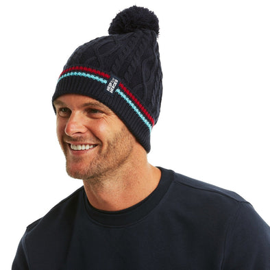 Help for Heroes Navy Cable Knit Bobble Hat