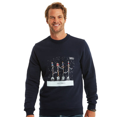 Help for Heroes Navy Four Candles Crew Neck Sweatshirt