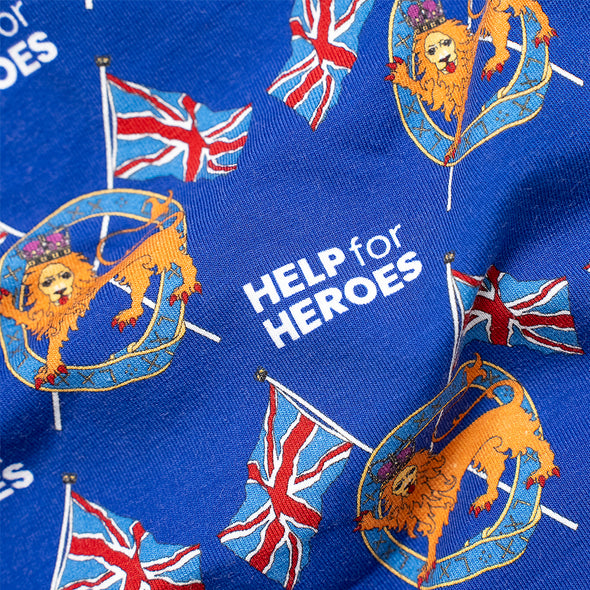 Help for Heroes Navy Lion and Garter Boxer Shorts