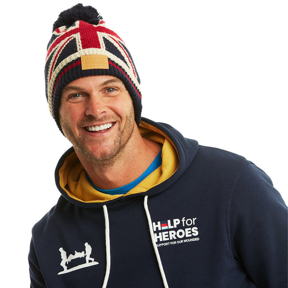 Help for Heroes Navy Union Jack Bobble Hat