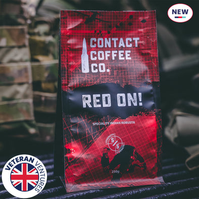 Help for Heroes Contact Coffee Red On Coffee Beans