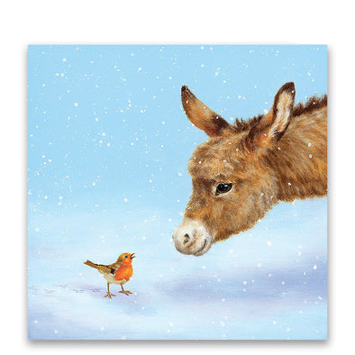 Help for Heroes Robin and Donkey Charity Christmas Cards - Pack of 10
