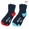 Help for Heroes Navy Cushion Sole Socks Twin Pack