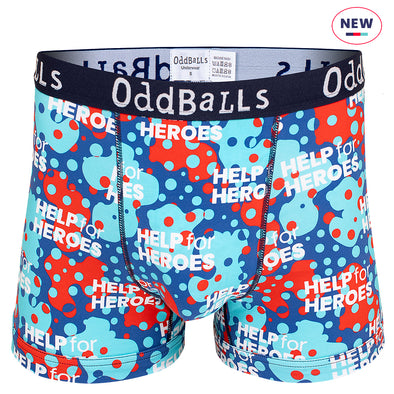 Help for Heroes Tri Colour Ball Print Boxer Shorts