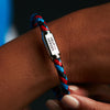 Help for Heroes Tri-Colour Leather ID Bar Bracelet