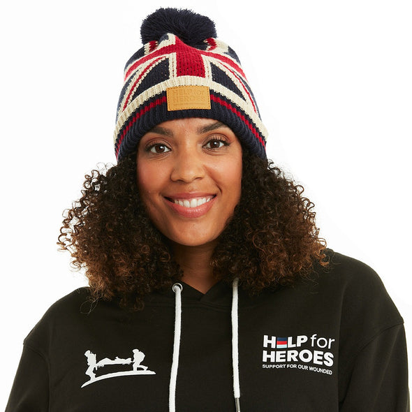 Help for Heroes Navy Union Jack Bobble Hat