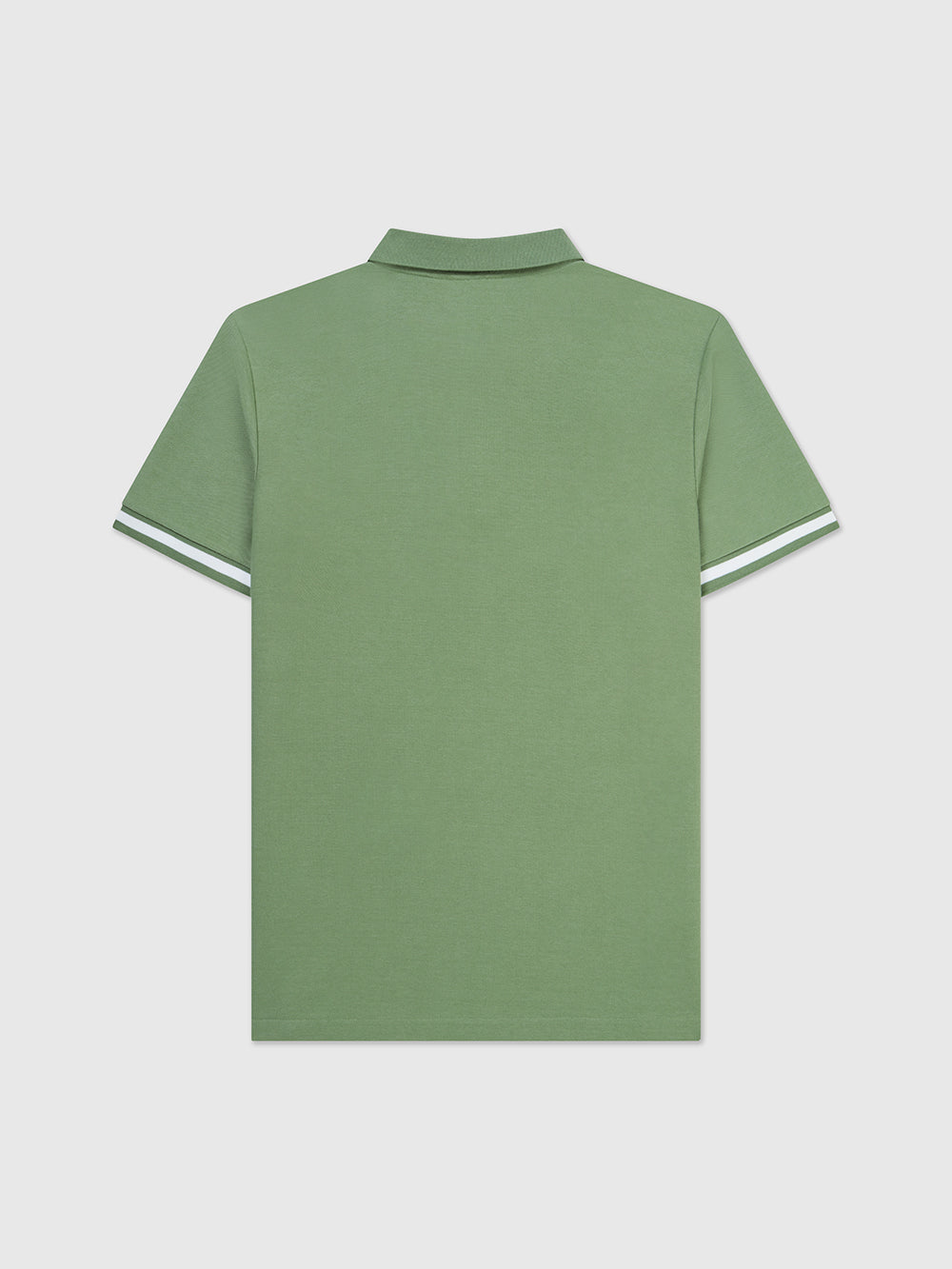 Unisex Wreath Tipped Pique Polo Mid Green
