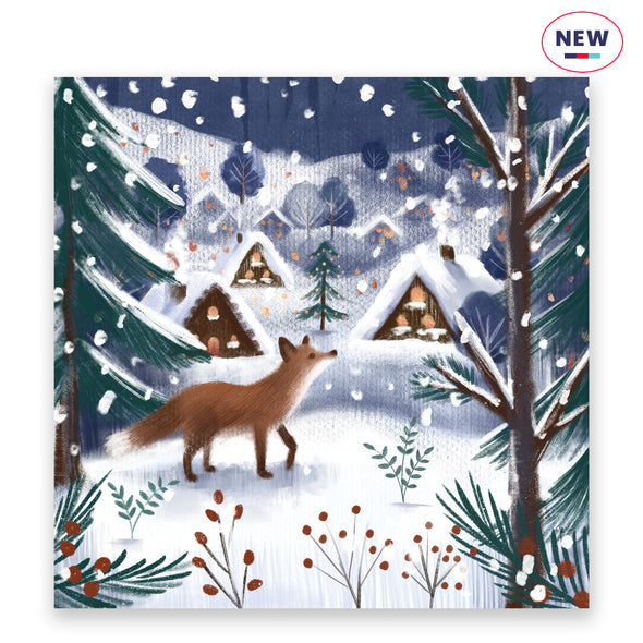 Woodland Fox Charity Christmas Cards - 10 pack