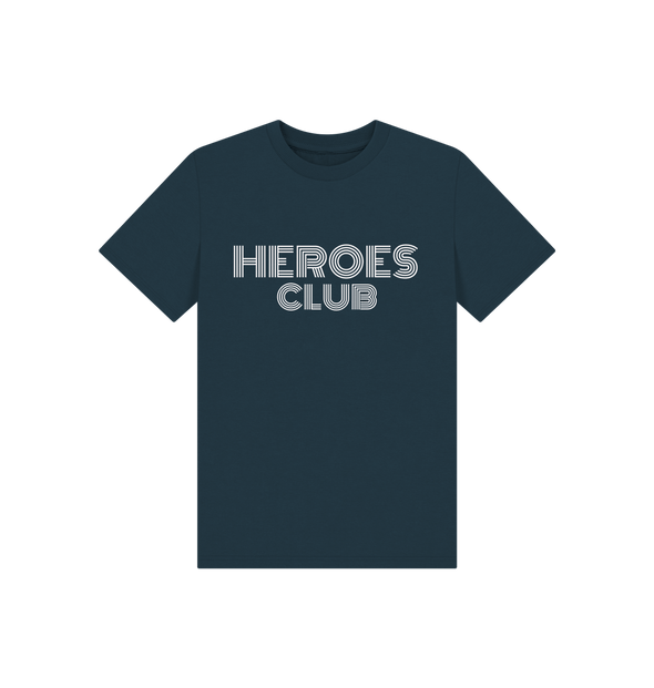 Denim Blue Heroes Club Kids T-shirt Navy