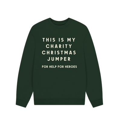 Evergreen SLOGAN CHARITY CHRISTMAS SWEATSHIRT EVERGREEN