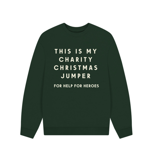 Evergreen SLOGAN CHARITY CHRISTMAS SWEATSHIRT EVERGREEN