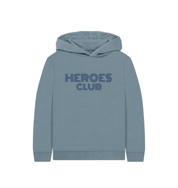 Stone Blue Heroes Club Kids Hoodie Stone Blue