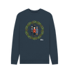 Navy Blue Heroes Christmas Characters Crew Neck Sweatshirt