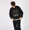 FOUR CANDLES CHRISTMAS SWEATSHIRT BLACK