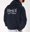 Union Jack Legacy Back Print Hoody Navy