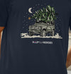 CHRISTMAS LAND ROVER T-SHIRT NAVY