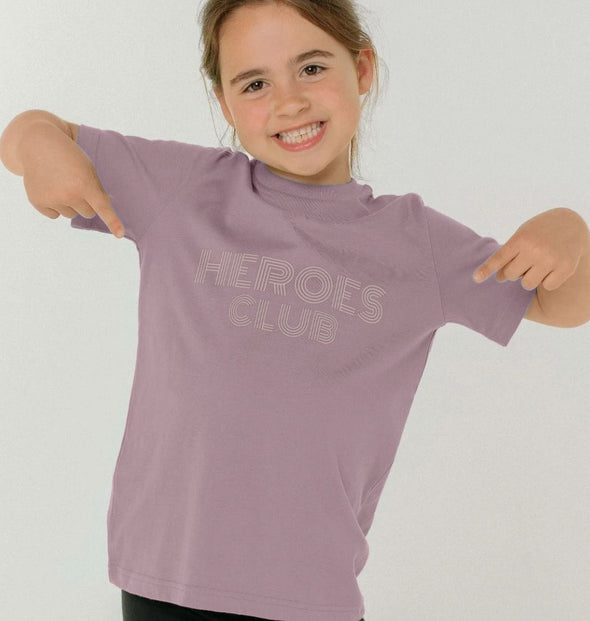 Heroes Club Kids T-shirt Pink