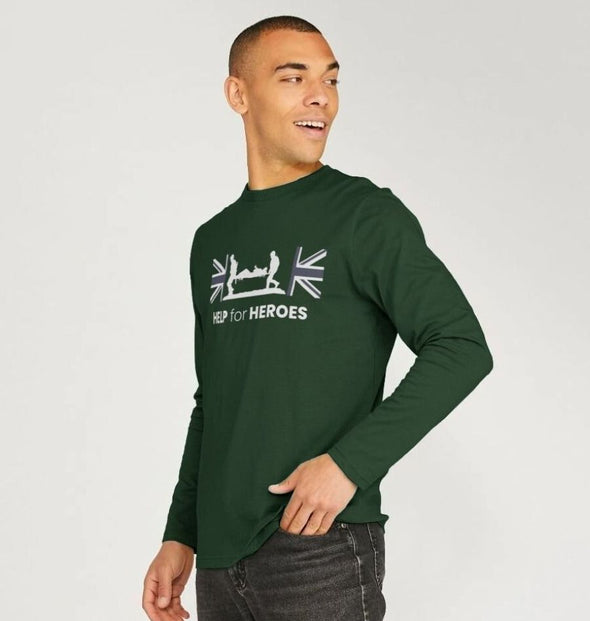 Union Jack Legacy Long Sleeve T-Shirt Evergreen