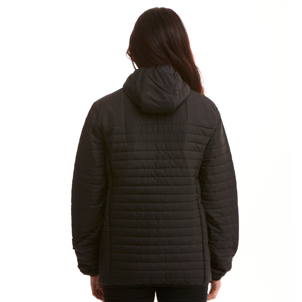 Spirit Insulated Hooded Jacket in Black