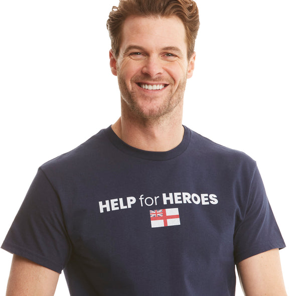 Help for Heroes Royal Navy Logo T-Shirt in Navy