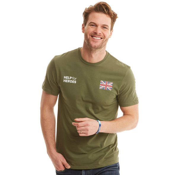 Help for Heroes Falklands Land Forces Green T-Shirt