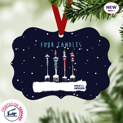 Help for Heroes Four Candles Christmas Ornament