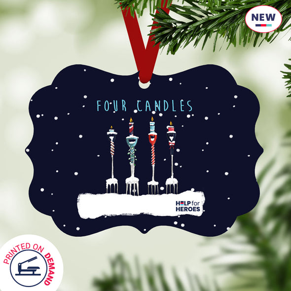 Help for Heroes Four Candles Christmas Ornament